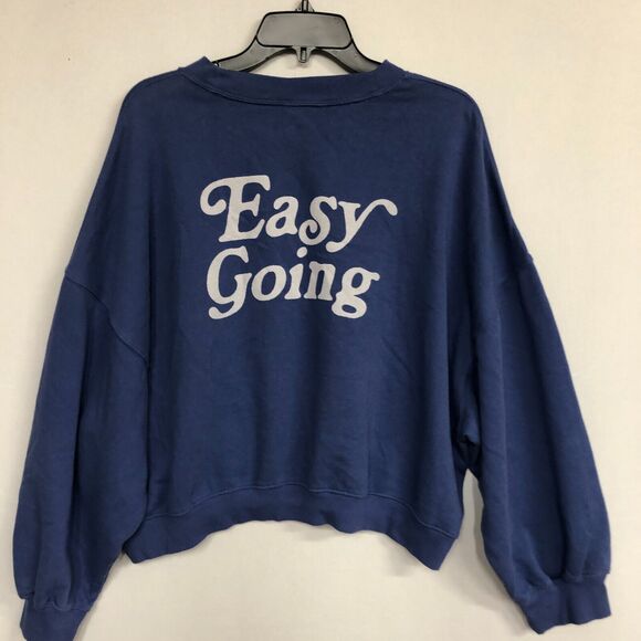 Old Navy Women Pullover Sweatshirt Top Size XL X-Large Blue Cotton Blend B169 15 - Picture 12 of 13